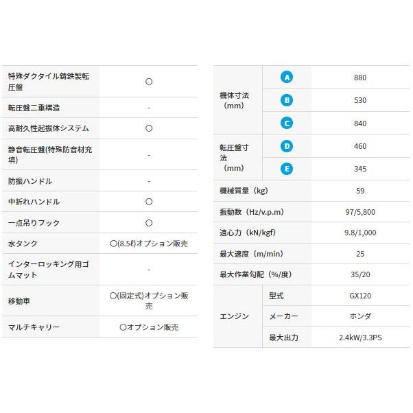 「法人限定」三笠産業 プレートコンパクター MVC-50H 中折れハンドル型 「メーカー直送・代引不可・置配不可」 |  | 02