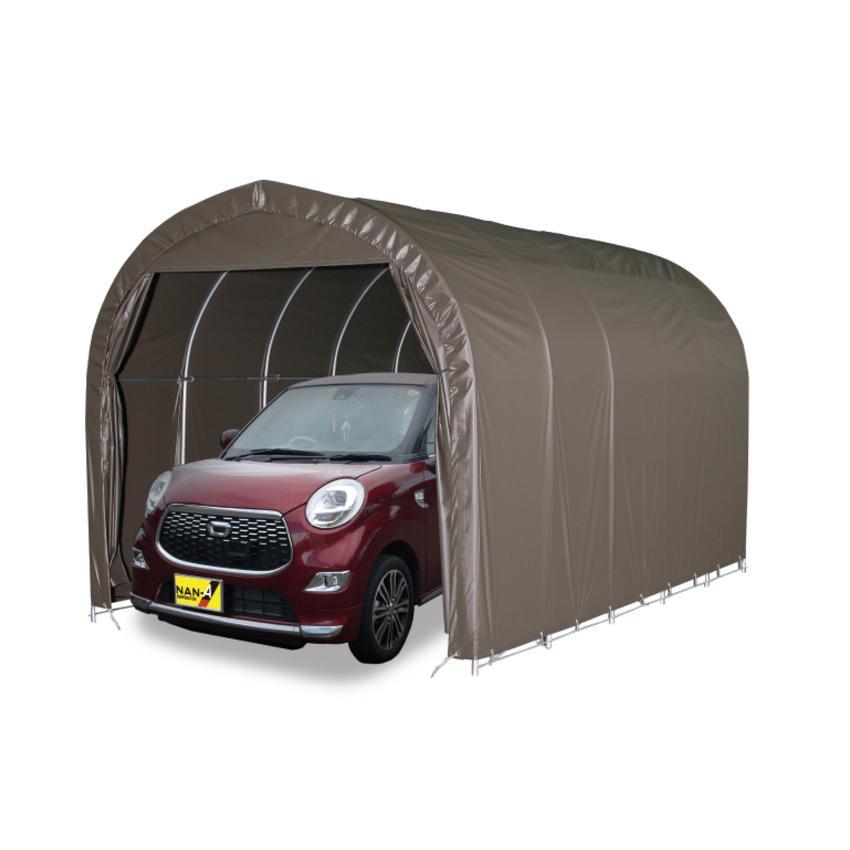 「法人限定」南栄工業 パイプ車庫 埋め込み式 軽用 2540USB 「メーカー直送・代引不可・置配不可・配送地域限定」 | 