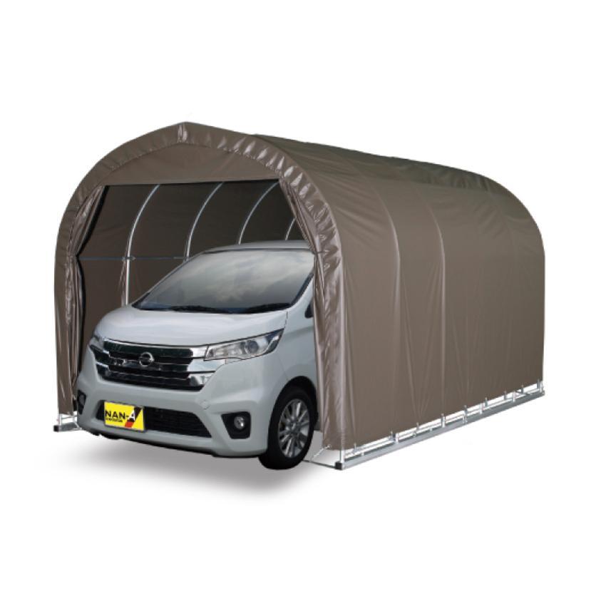 「法人限定」南栄工業 パイプ車庫 ベース式 軽用 2540BSB 「メーカー直送・代引不可・置配不可・配送地域限定」 | 