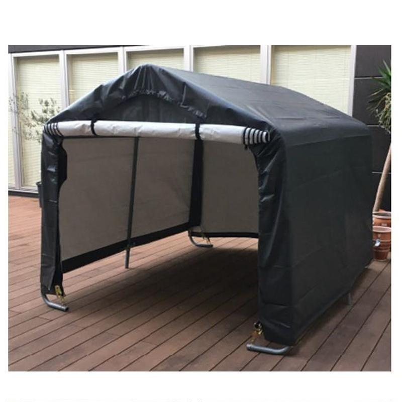 組み立てガレージハウス 4台用サイクルハウス 間口2.16m 奥行2.2m