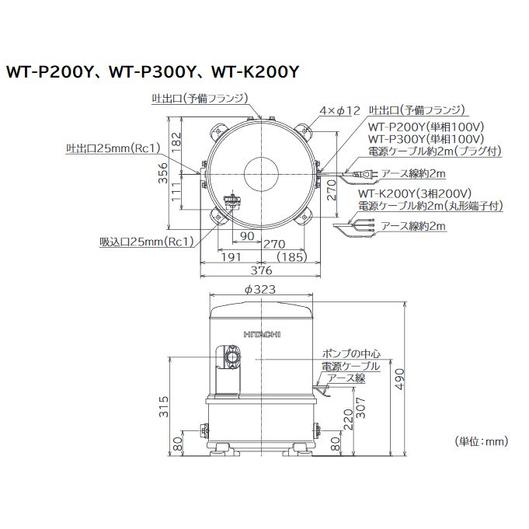 日立（HITACHI） インバーター浅井戸用ポンプ 圧力強(つよし)くん WT