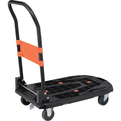 トラスコ 樹脂台車 カルティオ ブラック 樹脂ストッパー付 MPK-780-BK 