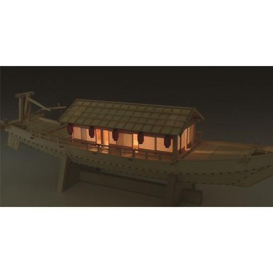 ウッディジョー 木製帆船模型 1/24 屋形船 [初心者向け ウッディジョー 木製帆船模型 1/24 屋形船 [初心者向け