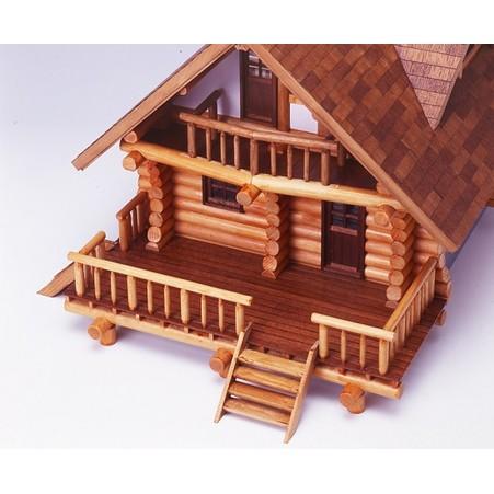 (未使用･未開封品)　ウッディジョー  灯3 カナディアンハウス 木製模型 7z28pnb 未使用・未開封品) ウッディジョー 灯3 カナディアンハウス 木製