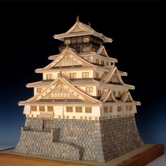 ウッディジョー 木製建築模型 「1 150大阪城天守閣」レーザーカット加工