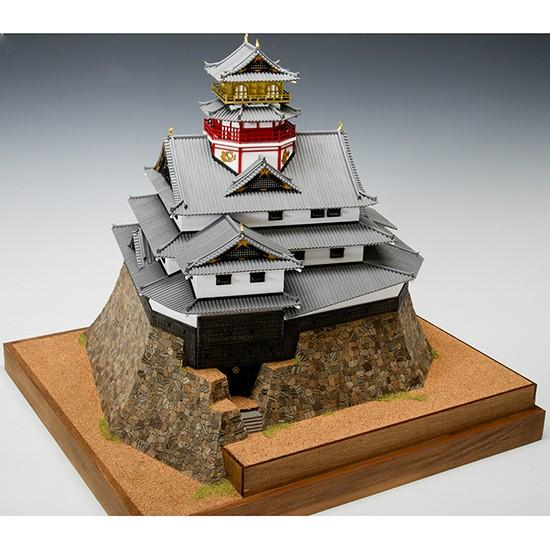 ウッディジョー 木製建築模型 「1/150 安土城 天守閣」レーザーカット加工 約 　
