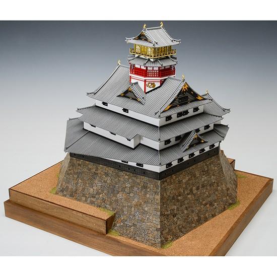 ウッディジョー 木製建築模型 「1/150 安土城 天守閣」レーザーカット加工 約 　