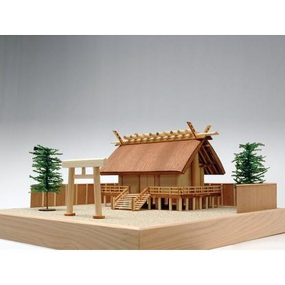 ウッディジョー 木製建築模型 1/150 神明造り 神社｜lamd
