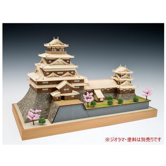 ウッディジョー 木製建築模型 1/150 広島城_2