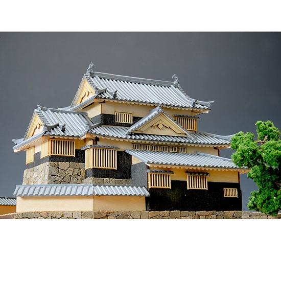 ウッディジョー 木製建築模型 1/150 備中松山城 : Arclands Online