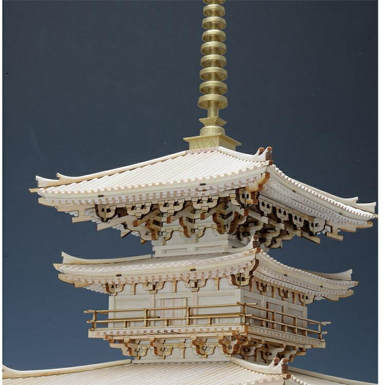 ウッディジョー 木製建築模型 1/75 薬師寺 東塔 改良版 : Arclands