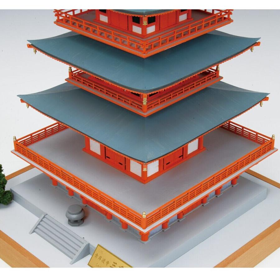 ウッディジョー 木製建築模型 1/75 那智山 青岸渡寺 三重塔 : Arclands