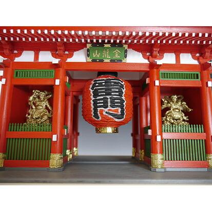 ウッディジョー 木製建築模型 1/50 浅草寺 雷門 : Arclands Online