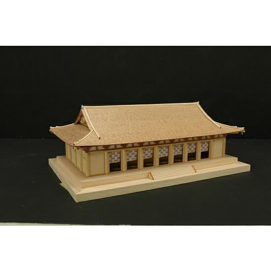 ウッディジョー 木製建築模型 1/150法隆寺大講堂 : Arclands Online