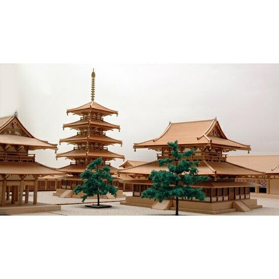 ウッディジョー 木製建築模型 法隆寺 全景モデル : Arclands Online