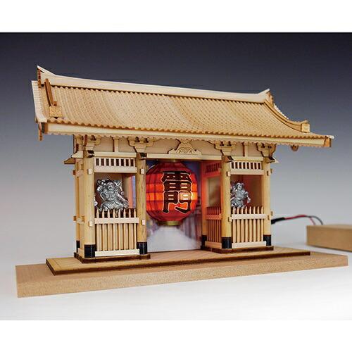ウッディジョー 木製建築模型 ハーフタイプ 雷門 : Arclands Online