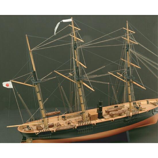 ウッディジョー 木製帆船模型 1/75咸臨丸 帆無 : Arclands Online