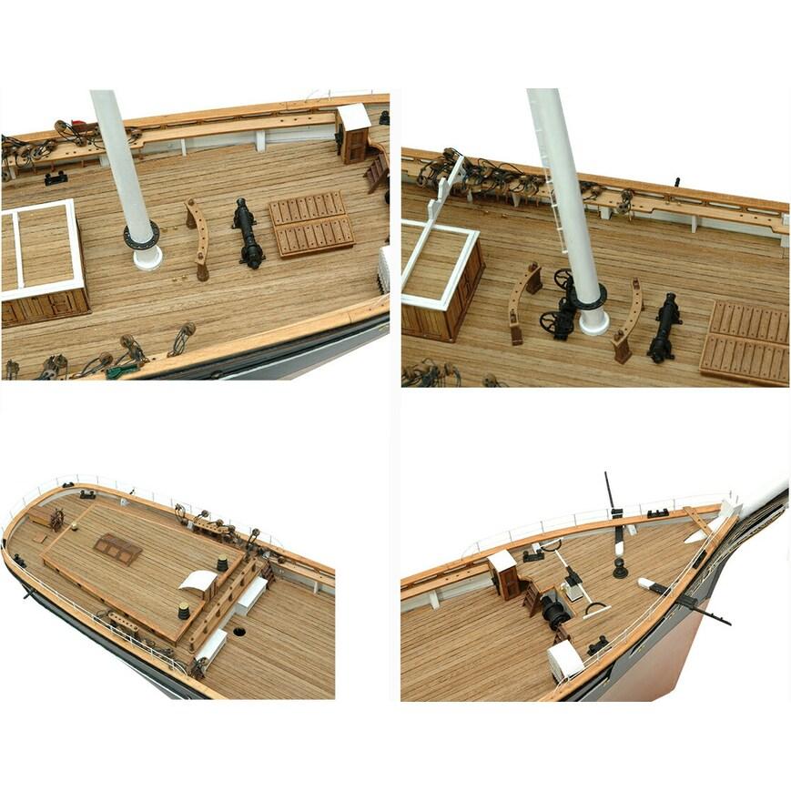 ウッディジョー 木製帆船模型 1/80 カティサーク 帆付 : Arclands