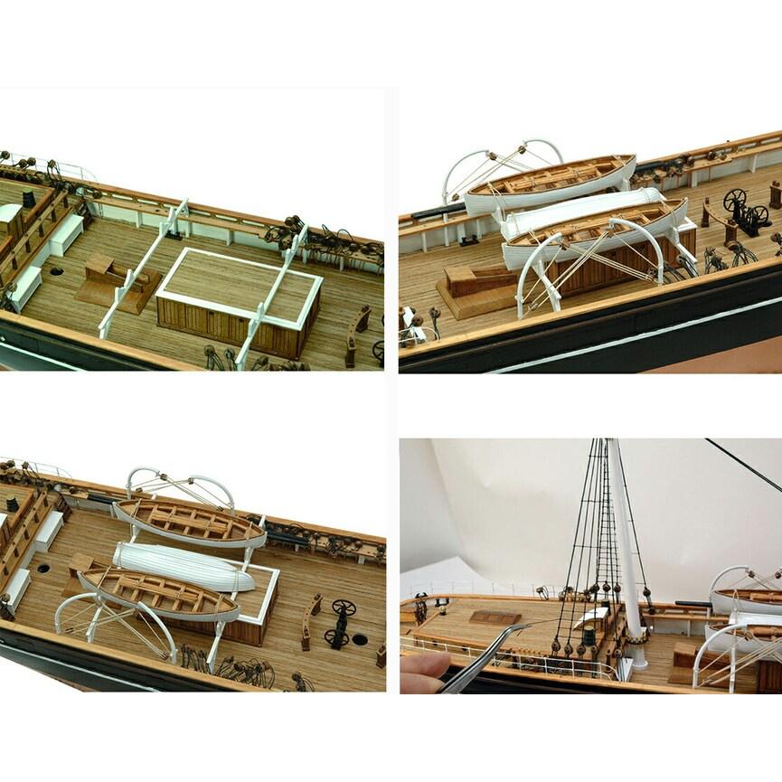 ウッディジョー 木製帆船模型 1/80 カティサーク 帆付 : Arclands