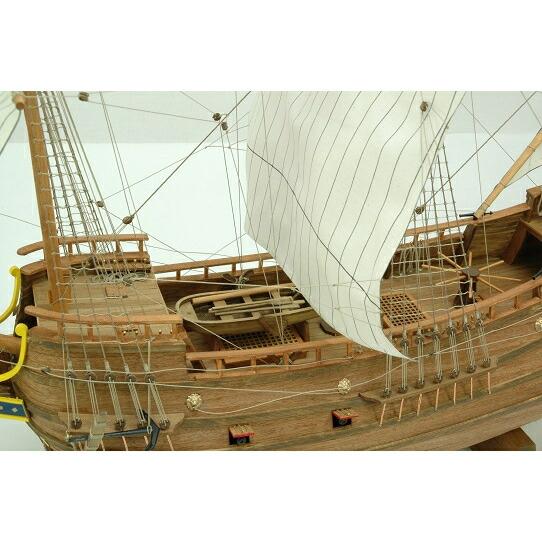 ウッディジョー 木製帆船模型 1/40 ハーフムーン : Arclands Online