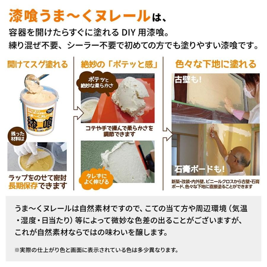 漆喰うま〜くヌレール 18kg 若草色 日本プラスター うまくヌレール DIY