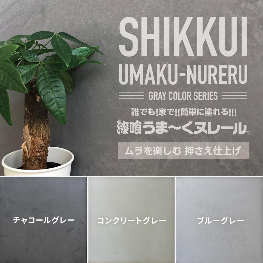 漆喰うま〜くヌレール 18kg コンクリートグレー 日本プラスター うまく