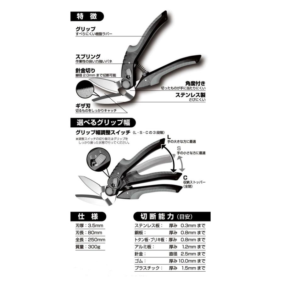 ウイザ WIZA 万能はさみ シザーズキングA WZ-SK250 アークランズ