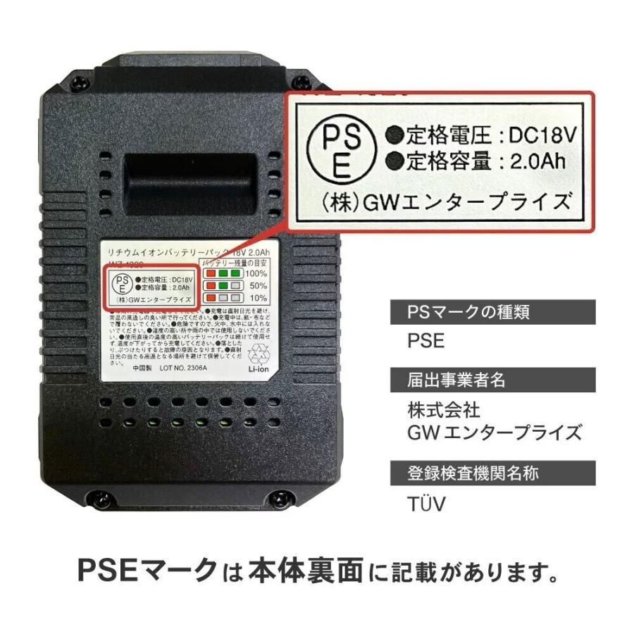 ウイザ WIZA 18V 充電式ハンディチェーンソー バッテリー・充電器付 WZ