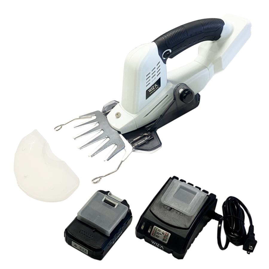 充電式チェンソーwz-18hcs 芝刈りWZG-18B 処分特価」ウイザ WIZA 18V充電式芝生バリカン WZG-18B アークランズ