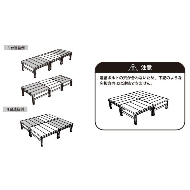 人工木ユニットデッキ 9090 W894×D894×H450〜550mm アークランズ 「大型便・時間指定不可」の画像