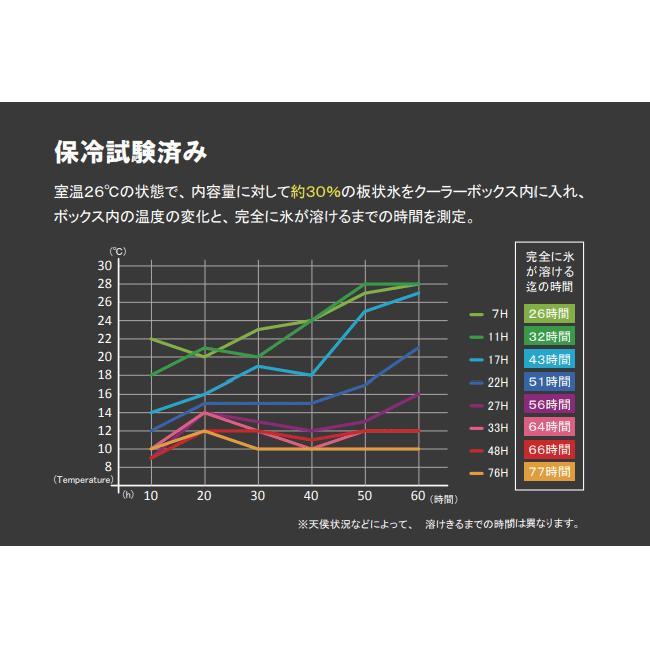 伸和 ホリデーランドクーラー 48H W ホワイト 48L 超大型 クーラーボックス キャスター付｜lamd｜03