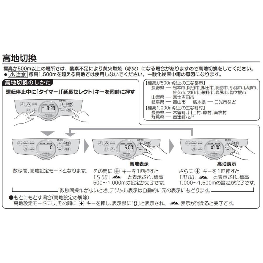 コロナ 石油ファンヒーター 7.2L シェルホワイト FH-G4623BY-W 木造12畳/コンクリート17畳｜lamd｜02