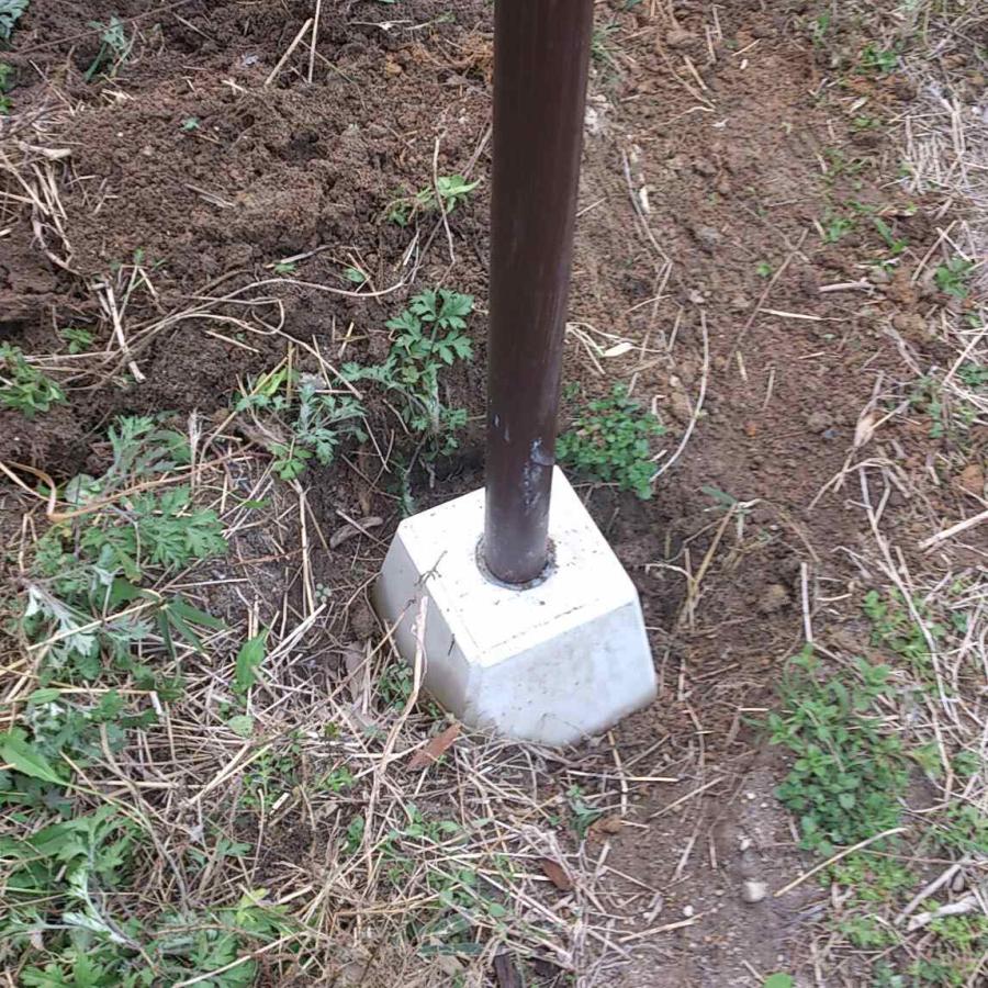 単管付き束石 ネクスタイル 単管ブロック ×1個 単管パイプ束石 DIY用 SA-1