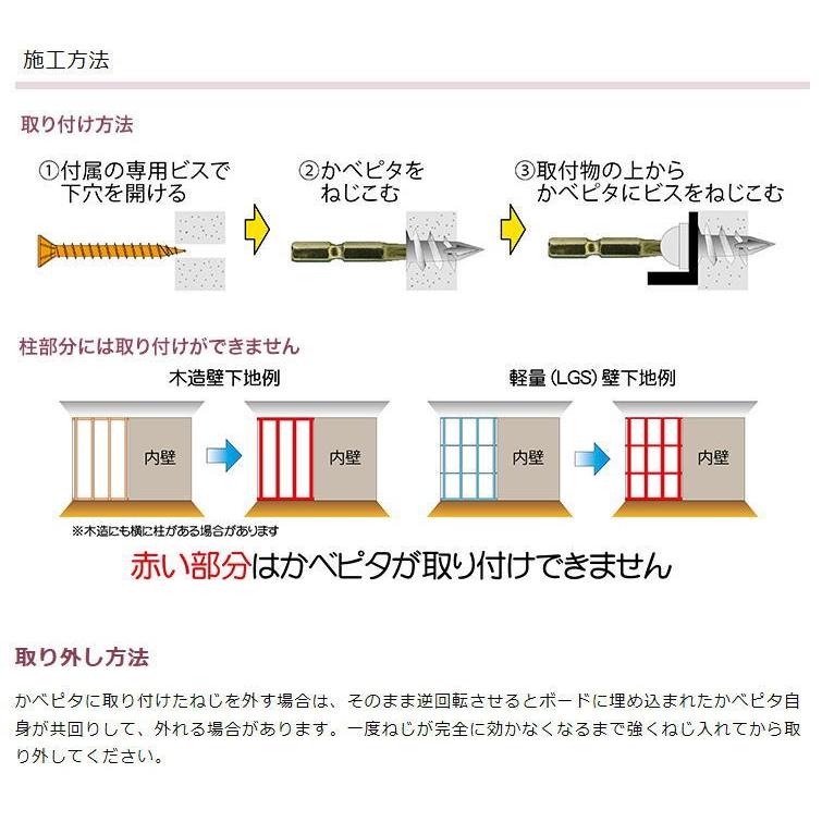 ダンドリビス　ボードアンカー　かべピタ　10号　ミニタイプ｜lamd｜03