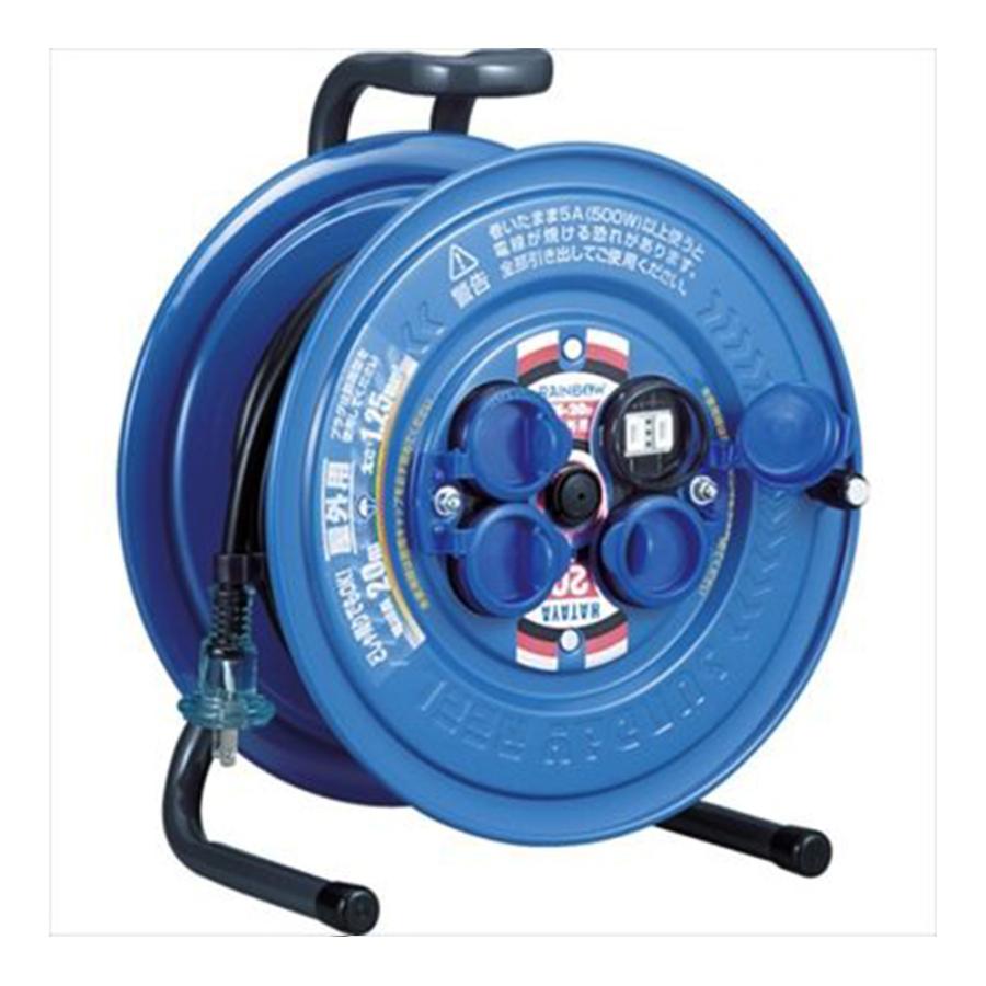 【中古】ハタヤ HATAYA SG-20K コードリール 20m 屋外用【ハンズクラフト佐賀】 HATAYA（ハタヤ） 屋外用 防雨型 サンデーレインボーリールSS-20 20m