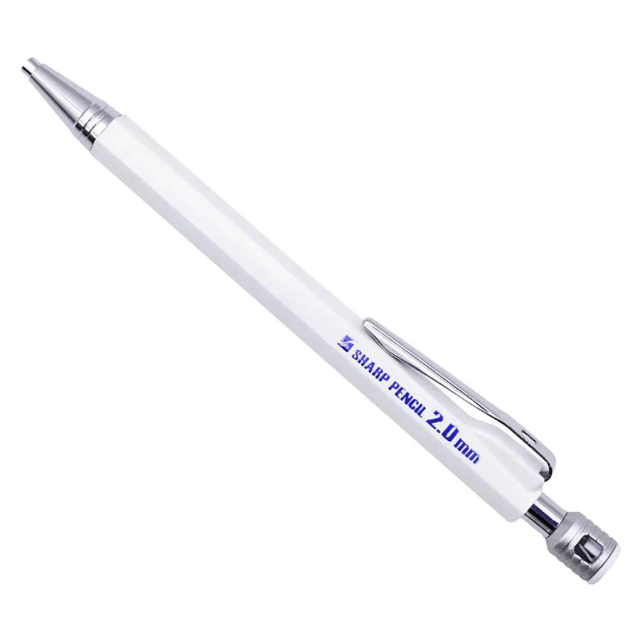 祥碩堂 玄武 シャープペンシル 建築用 硬芯2.0mm 白 芯削り付 100-W