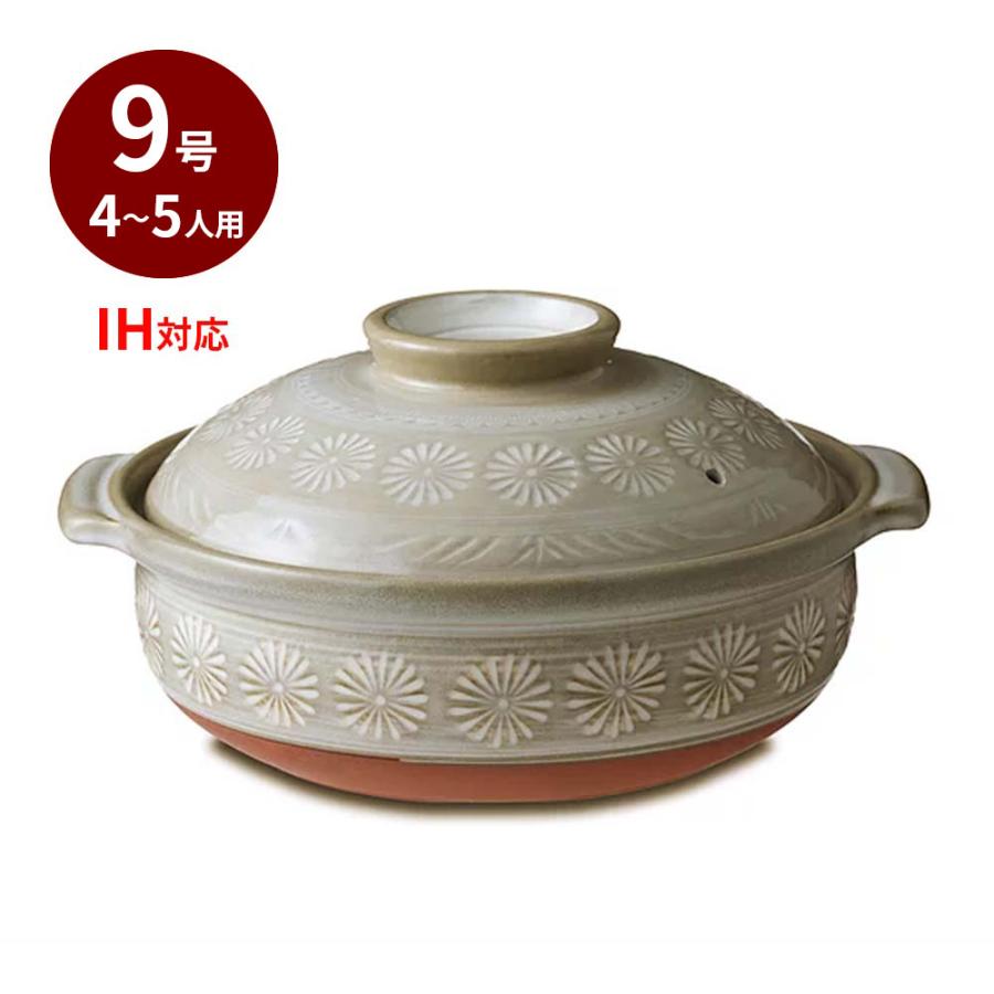 銀峯 花三島 9号鍋 土鍋 IH対応 4〜5人用 :493335726091:Arclands Online ヤフー店 - 通販 - Yahoo!ショッピング 銀峯 花三島 9号鍋 土鍋 IH対応 4〜5人用 :493335726091:Arclands Online ヤフー店 - 通販 - Yahoo!ショッピング