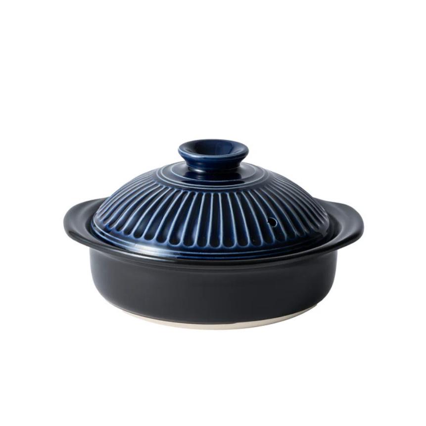 菊花 銀峯 6号鍋 瑠璃 土鍋 1人用 : Arclands Online ヤフー店 - 通販