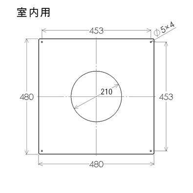 ホンマ製作所 ステンレス 強化眼鏡板 黒耐熱 φ200mm用 2枚組