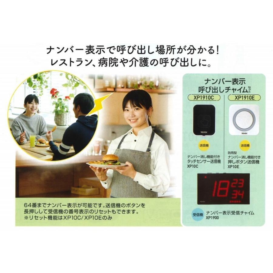 REVEX（リーベックス） ナンバー呼出チャイムセット（XP1900・XP10E