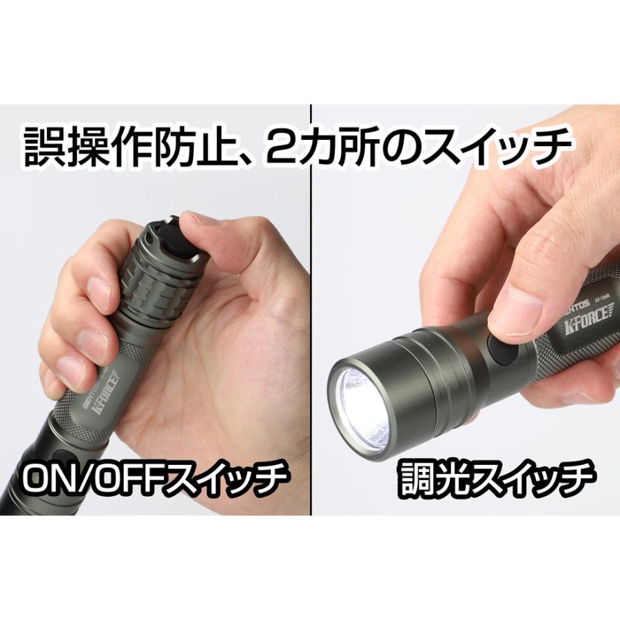 GENTOS（ジェントス） LEDトーチライト K-FORCE ケーフォース KF-186R