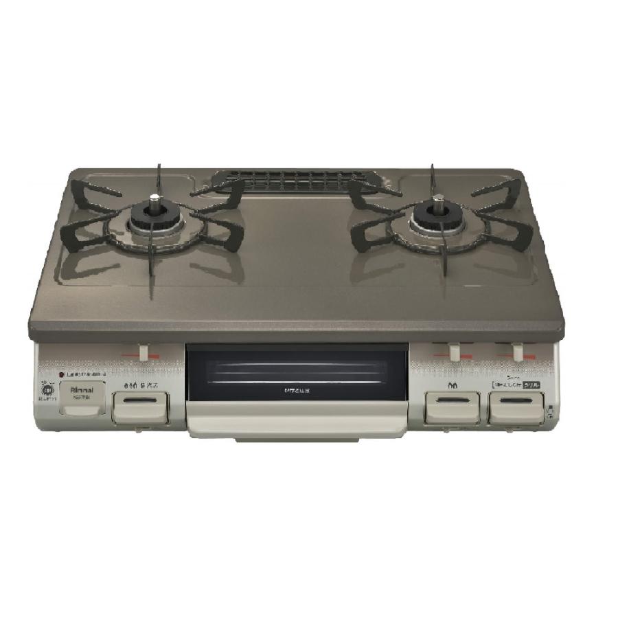 リンナイ ガステーブルコンロ 水無片面焼グリルタイプ LPガス 