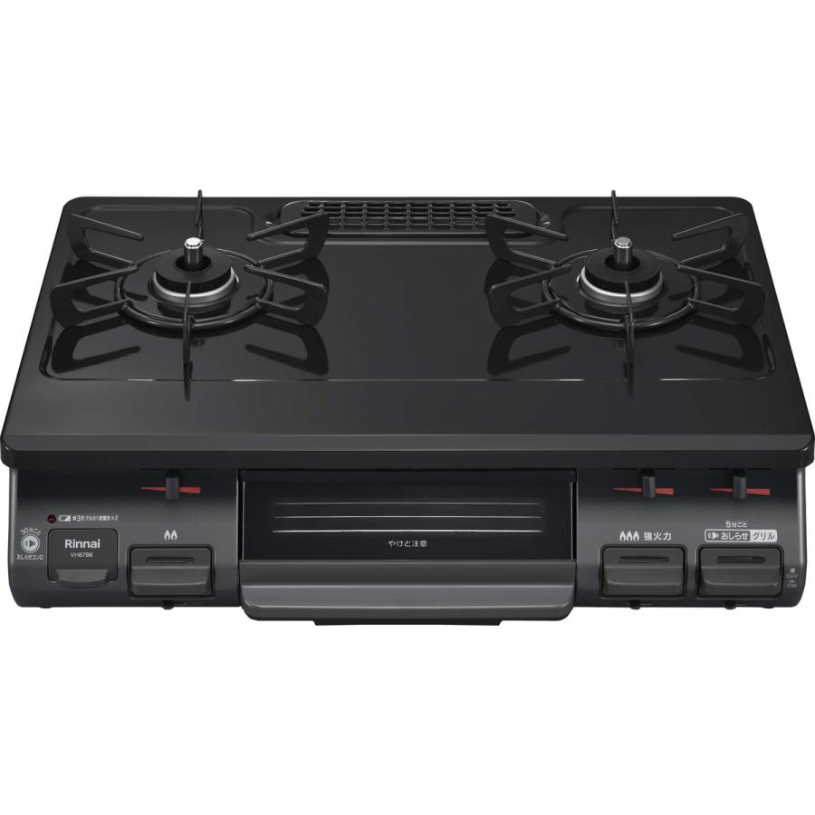 グリル付ガステーブル Rinnai BKM77CBL リンナイ（Rinnai） グリル付ガステーブル 都市ガス13A VH67BKR