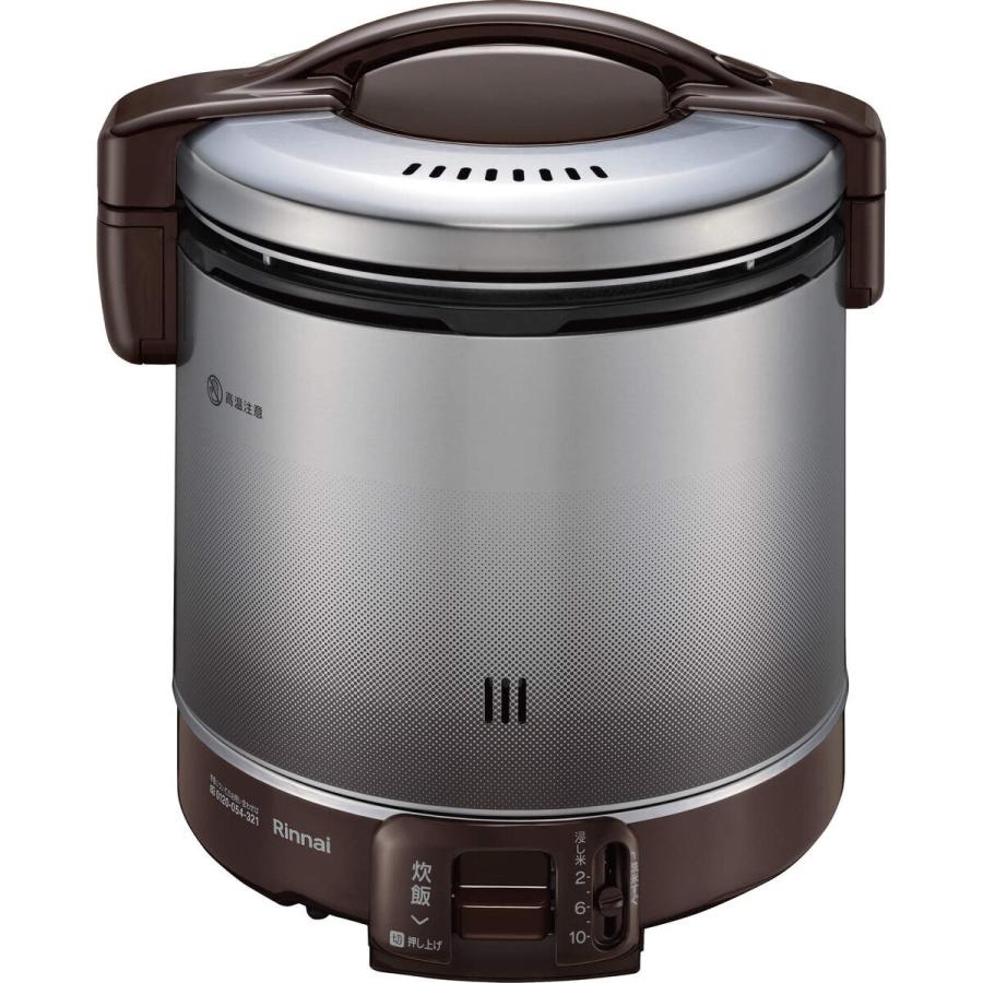 リンナイ ガス炊飯器 こがまる 10合 ダークブラウン RR-100FS-A-DB 