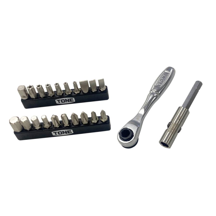 TONE ビットラチェットセット ビット差込6.35mm 1/4 22点セット