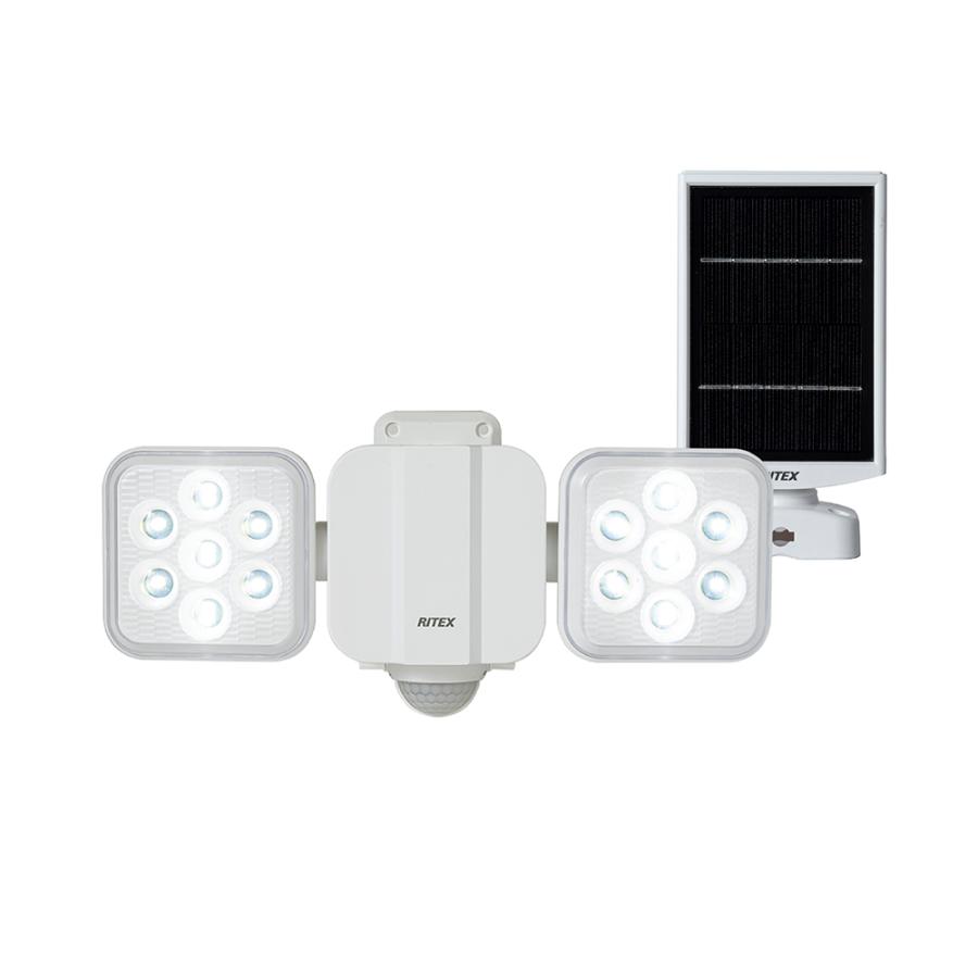 LEDソーラーセンサーライト 5W×2灯 フリーアーム式 LS-220 LEDソーラーセンサーライト 5W×2灯 フリーアーム式 LS-220