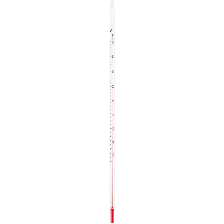 シンワ測定 棒状温度計 赤液 ケース付 -30-50度 30cm H6-C 73214｜lamd｜02