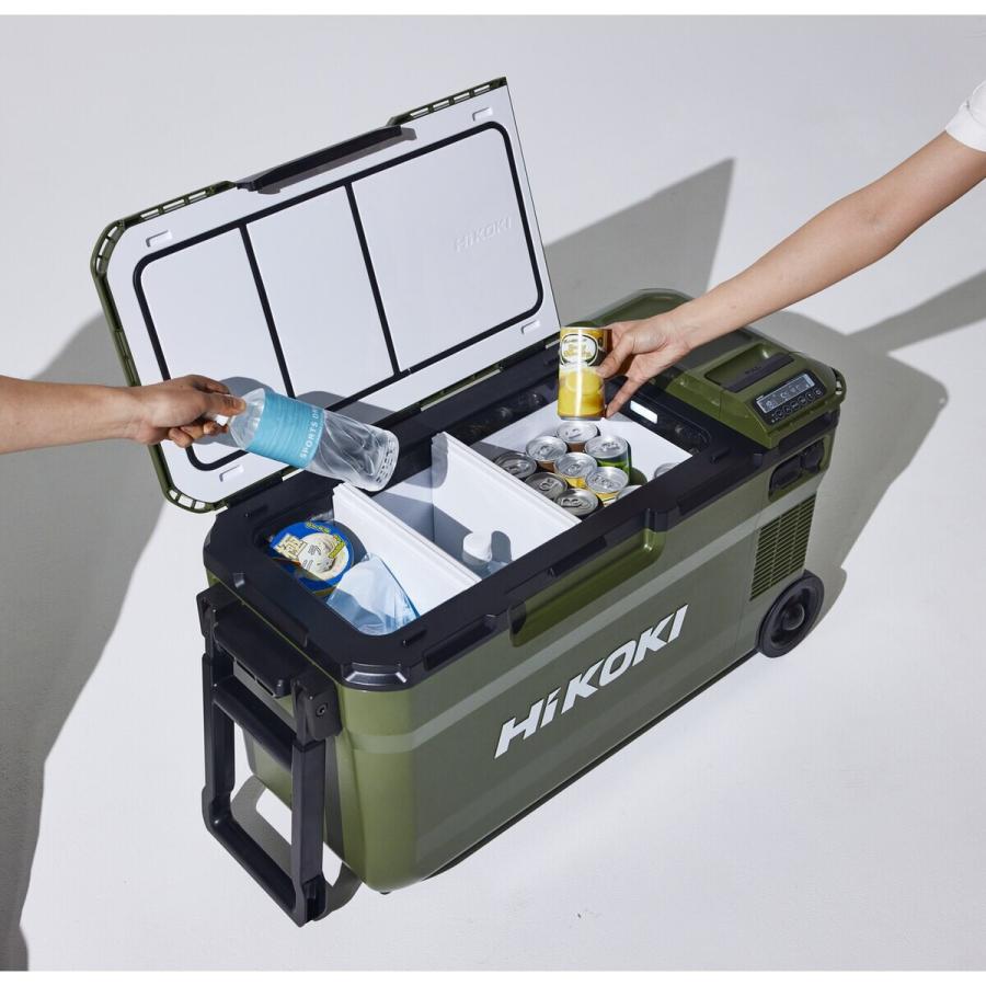 ヒコ 「蓄電池2個付き」ハイコーキ HiKOKI 18V コードレス冷温庫 36L