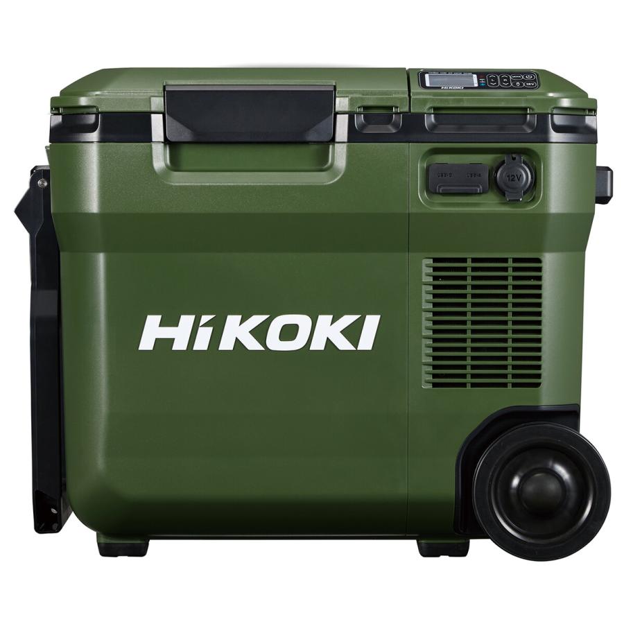 「蓄電池2個付き」ハイコーキ HiKOKI 18Vコードレス冷温庫 16L フォレストグリーン UL18DC(WMGZ) 蓄電池セット＋蓄電池BSL36A18X付の画像