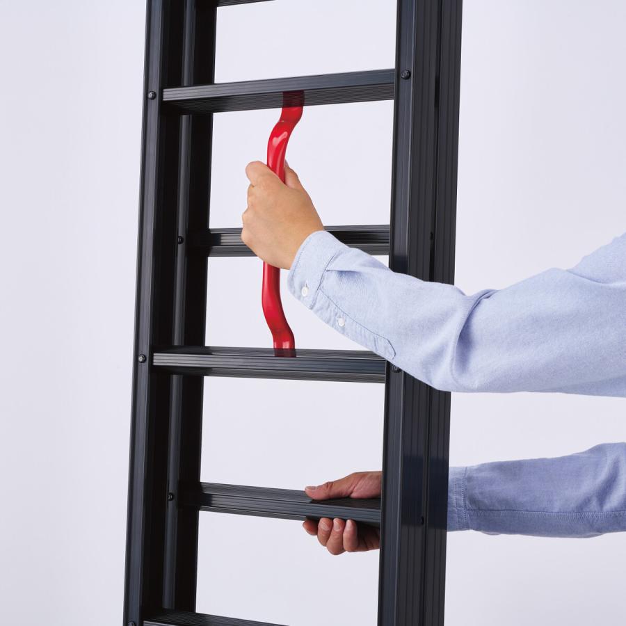 「法人限定」長谷川工業 プッシュアップ式 2連はしご 4.48m LUB2-45 「メーカー直送・代引不可・置配不可・配送地域限定」